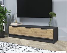 Тумба Интерлиния ТВ Концепт КТ-ТВ3-35 (дуб золотой/антрацит)