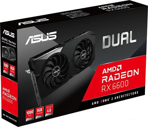 Видеокарта ASUS Dual Radeon RX 6600 8GB GDDR6