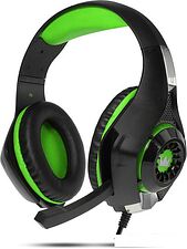 Наушники с микрофоном CrownMicro CMGH-102T USB (зеленый)