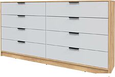 Комод Интерлиния Концепт КТ-К197 (серый/дуб золотой)