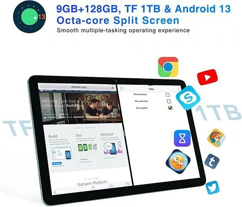 Планшет Doogee T10E 4GB/128GB LTE (черный)