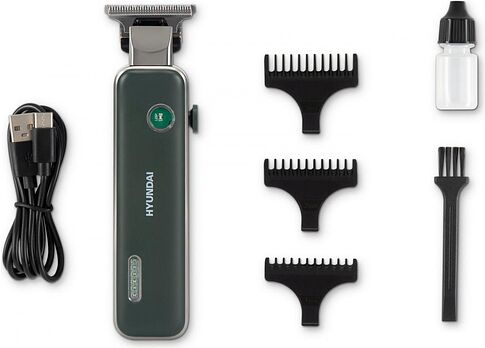 Триммер для бороды и усов Hyundai H-HT6070 (зеленый)