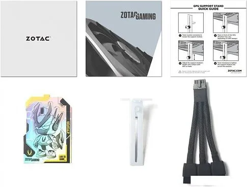 Видеокарта ZOTAC GeForce RTX 4070 Ti Super Trinity OC White Edition 16GB GDDR6X ZT-D40730Q-10P