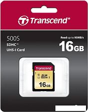 Карта памяти Transcend SDHC 500S 16GB