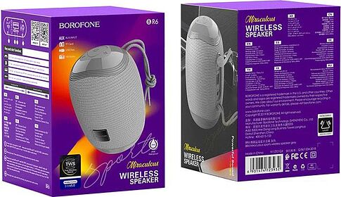 Беспроводная колонка Borofone BR6 (серый)