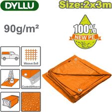 Тент Dyllu DTTQ1923 2х3 м 90 г/м2 (оранжевый)