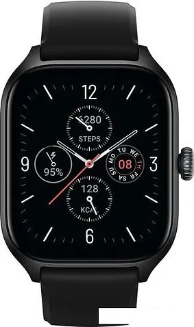 Умные часы Amazfit GTS 4 (черный, с черным ремешком из фторэластомера)