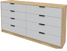 Комод Интерлиния Концепт КТ-К197 (серый/дуб золотой)