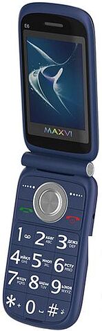Кнопочный телефон Maxvi E6 (синий)