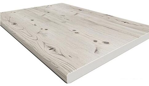 Готовая кухня Интерлиния Мила Лайт 3.0 (серебристый-бетон-бискайская сосна)