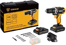 Дрель-шуруповерт Deko Banger 20V 080-1005 (с 2-мя АКБ, кейс, оснастка) Дрель-шуруповерт Deko Banger 20V 080-1005 (с 2-мя АКБ, кейс, оснастка)