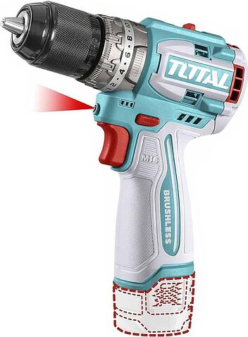 Ударная дрель-шуруповерт Total TOSLI241199 (с 2-мя АКБ, кейс)