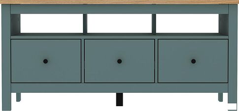 Тумба Mio Tesoro Сага 3 ящика 2.08.03.090.16 (темно-бирюзовый/ясень)