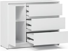 Тумба ЭлиГард Brighton 1D3S (белый)