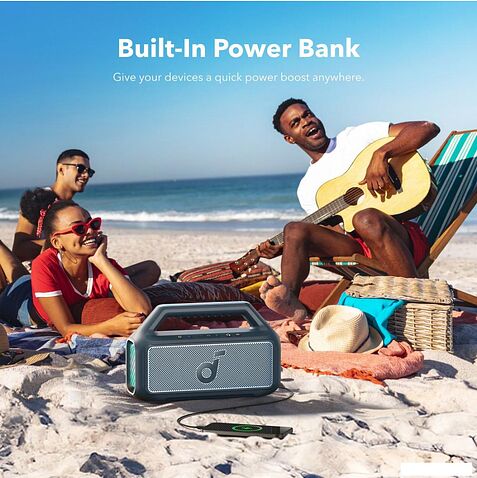 Беспроводная колонка Anker Soundcore Boom 2 (синий)