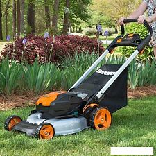 Колёсная газонокосилка Worx WG751E (с 2-мя АКБ и ЗУ)