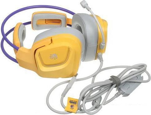 Наушники A4Tech Bloody G575 (желтый/фиолетовый)