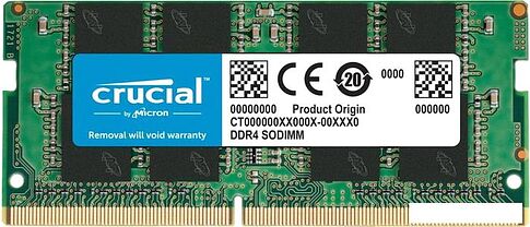 Оперативная память Crucial 16ГБ DDR4 3200 МГц CT16G4SFS832A