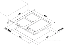 Варочная панель Korting HG630CTSB