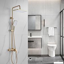 Душевая система  Shevanik S4436G (золотой сатин)