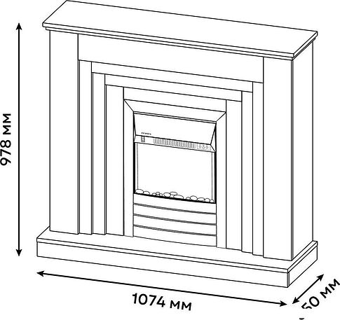 Каминокомплект Planta PORT011W-FS600S