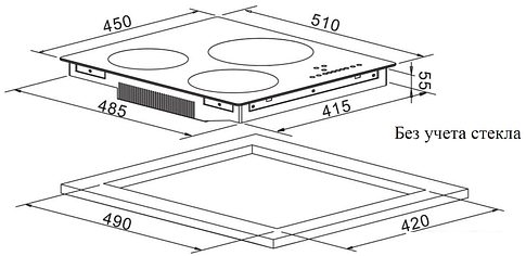 Варочная панель Weissgauff HI 430 BA