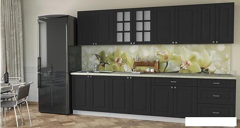 Кухня Интерлиния Мила Деко 3.0 Б (пепел/опал светлый)