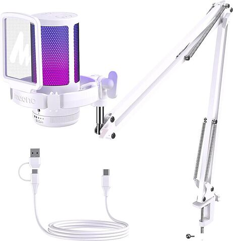 Проводной микрофон Maono DGM20S (белый)