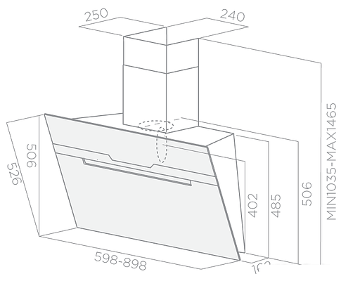 Кухонная вытяжка Elica Majestic BL/A/90 [PRF0116967]