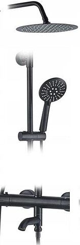 Душевая система Rea Lungo REA-P4113 (черный)