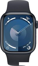 Умные часы Apple Watch Series 9 41 мм (алюминиевый корпус, полуночный/полуночный, спортивный силиконовый ремешок, размер 7) Умные часы Apple Watch Series 9 41 мм (алюминиевый корпус, полуночный/полуночный, спортивный силиконовый ремешок, размер 7)
