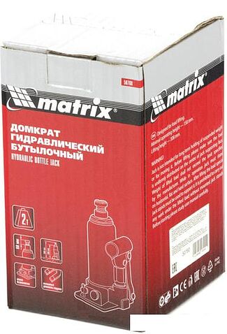 Бутылочный домкрат Matrix 50760 2т