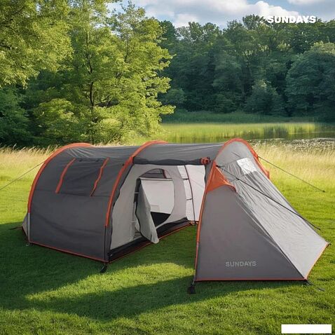 Кемпинговая палатка Sundays ZC-TT015 (темно-серый/оранжевый)
