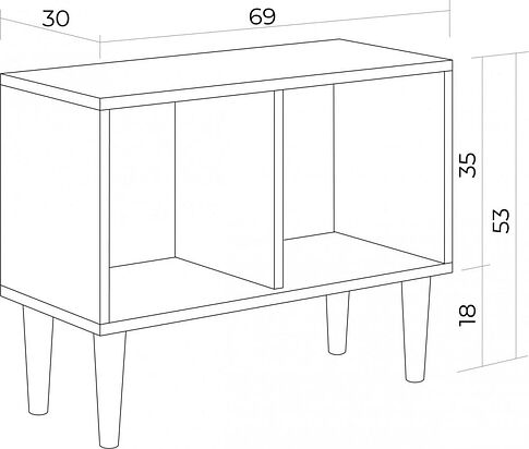 Тумба MONOFIX Одос ТВ (сонома)