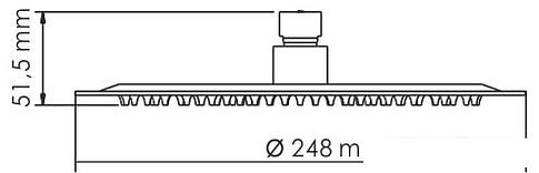 Верхний душ Wasserkraft A121