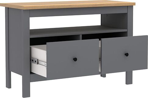 Тумба Mio Tesoro Сага 2 ящика 2.08.03.080.15 (серый/ясень)