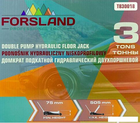 Подкатной домкрат Forsland T830018 3т