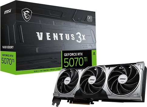 Видеокарта MSI GeForce RTX 5070 Ti 16G Ventus 3X