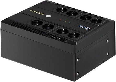 Источник бесперебойного питания ExeGate NEO NNB-650.LED.AVR.8SH.CH EX295011RUS