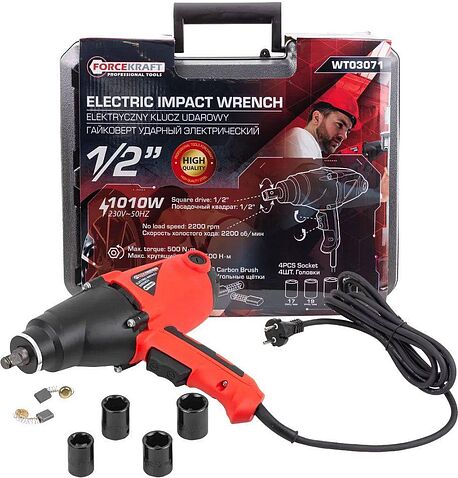 Гайковерт ForceKraft FK-WT03071 (кейс)