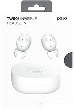 Наушники Pero TWS01 Invisible (белый) Наушники Pero TWS01 Invisible (белый)