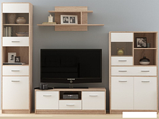 Тумба Империал Стелс 2д1ящ (дуб сонома-белый)