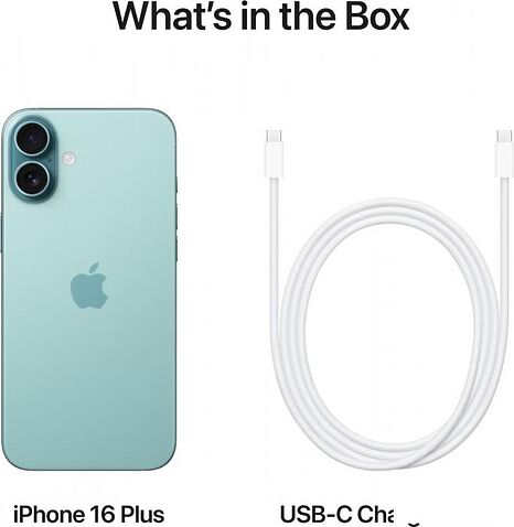 Смартфон Apple iPhone 16 Plus 256GB (бирюзовый)