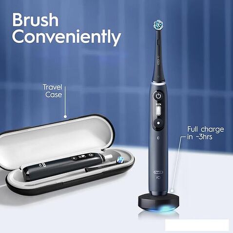 Электрическая зубная щетка Oral-B iO7 (magnetic blue sapphire)