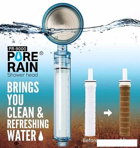 Душевая лейка Aroma Sense PR-9000 (голубой)