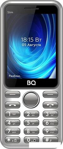 Кнопочный телефон BQ BQ-2833 Slim (серый)
