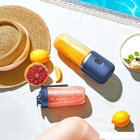 Портативный блендер Deerma DEM-NU06 Blue