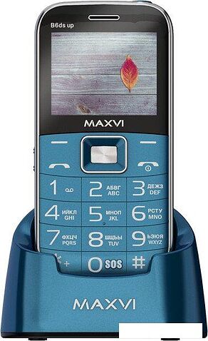 Кнопочный телефон Maxvi B6ds up (маренго)
