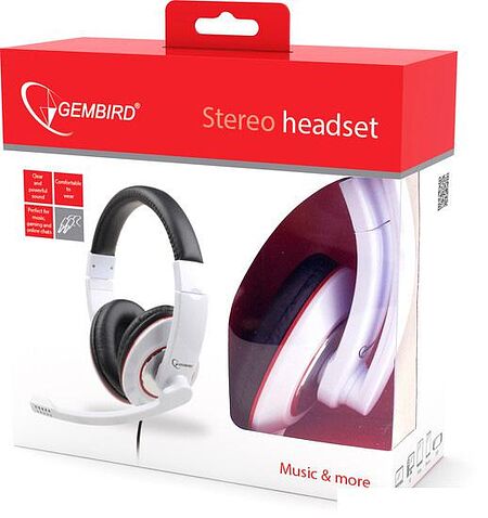 Наушники с микрофоном Gembird MHS-001-GW