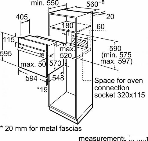 Электрический духовой шкаф Bosch Serie 6 HBJ558YW3Q